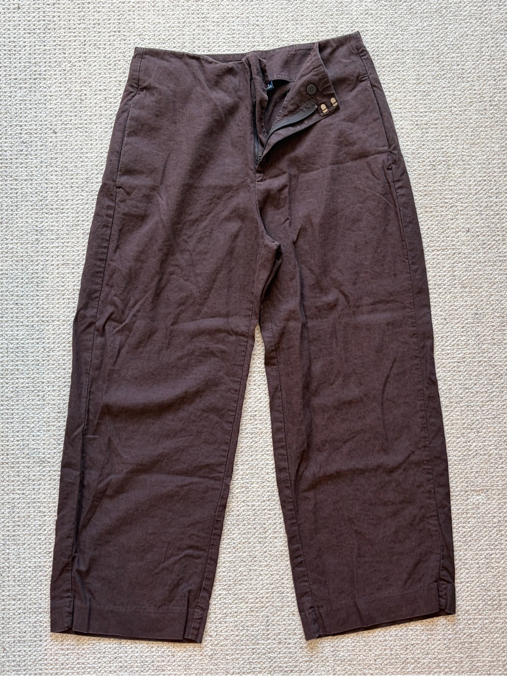 GAP Chocolate Brown Straight Leg Trousers Size 6